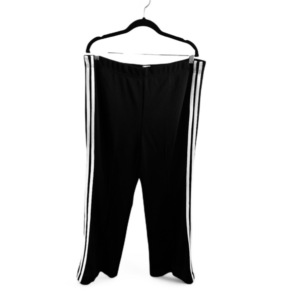 Maeve Track Pants Size XL Tall Black White Stripe Cropped Stretch Waist New - Picture 4 of 15
